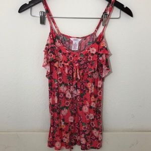 Candie’s Red Floral tank